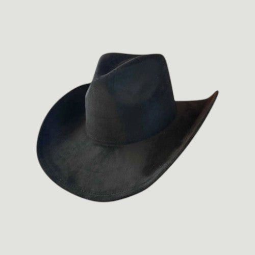 Western Cowboy Hat for Women – Vegan Suede Cattleman, Wide Flat Brim, 16 Colors, Adjustable | Country Concert & Festival