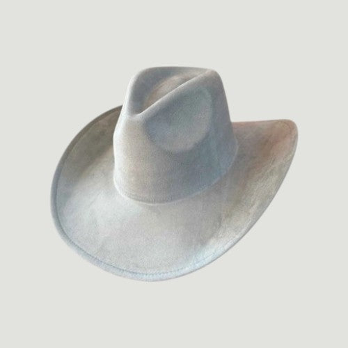 Western Cowboy Hat for Women – Vegan Suede Cattleman, Wide Flat Brim, 16 Colors, Adjustable | Country Concert & Festival