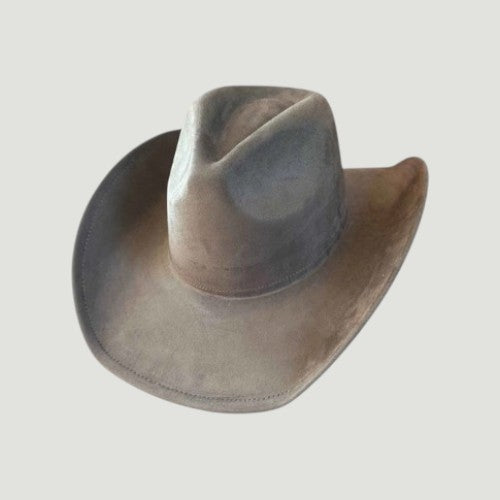 Western Cowboy Hat for Women – Vegan Suede Cattleman, Wide Flat Brim, 16 Colors, Adjustable | Country Concert & Festival