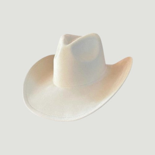 Western Cowboy Hat for Women – Vegan Suede Cattleman, Wide Flat Brim, 16 Colors, Adjustable | Country Concert & Festival