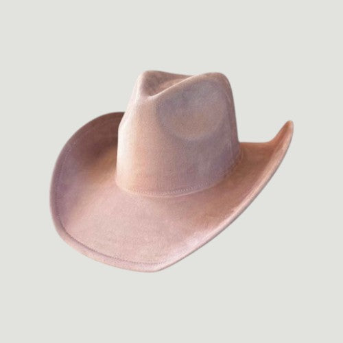 Western Cowboy Hat for Women – Vegan Suede Cattleman, Wide Flat Brim, 16 Colors, Adjustable | Country Concert & Festival