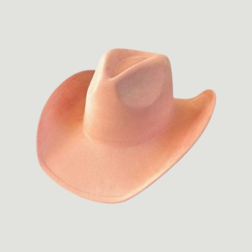 Western Cowboy Hat for Women – Vegan Suede Cattleman, Wide Flat Brim, 16 Colors, Adjustable | Country Concert & Festival