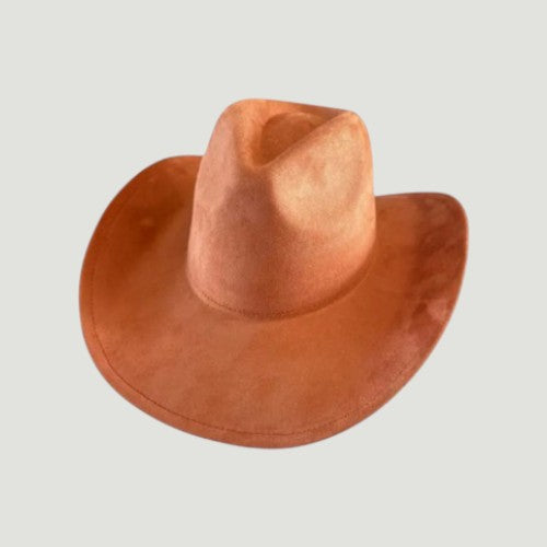 Western Cowboy Hat for Women – Vegan Suede Cattleman, Wide Flat Brim, 16 Colors, Adjustable | Country Concert & Festival