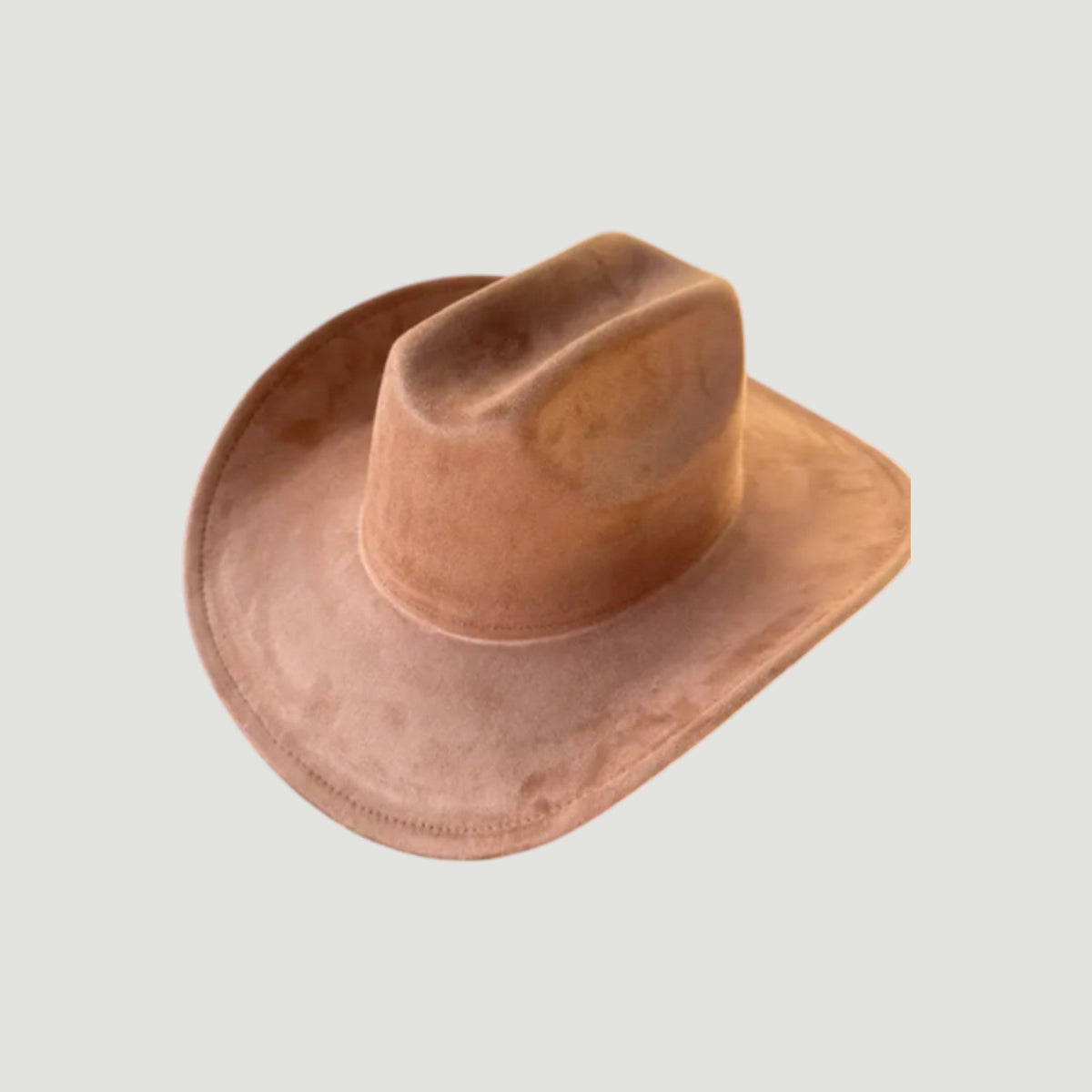 Vegan Suede Cattleman Hat B