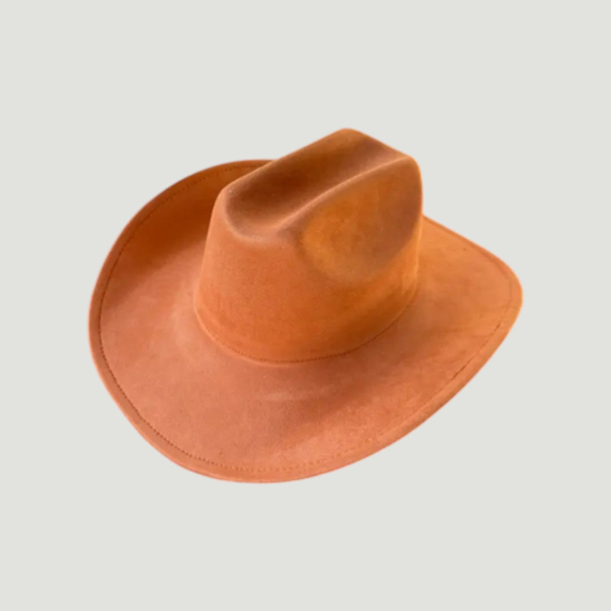 Vegan Suede Cattleman Hat B