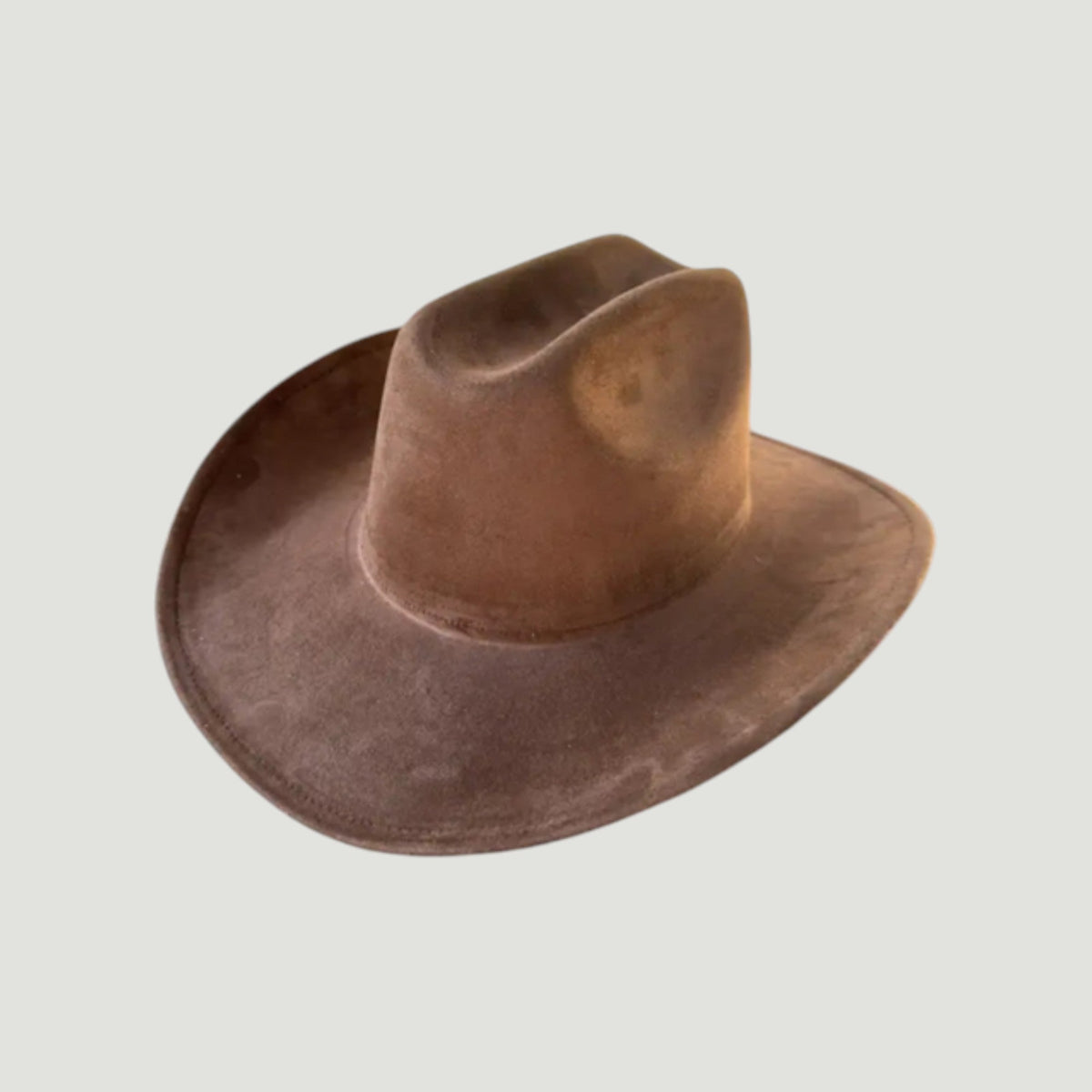 Vegan Suede Cattleman Hat B
