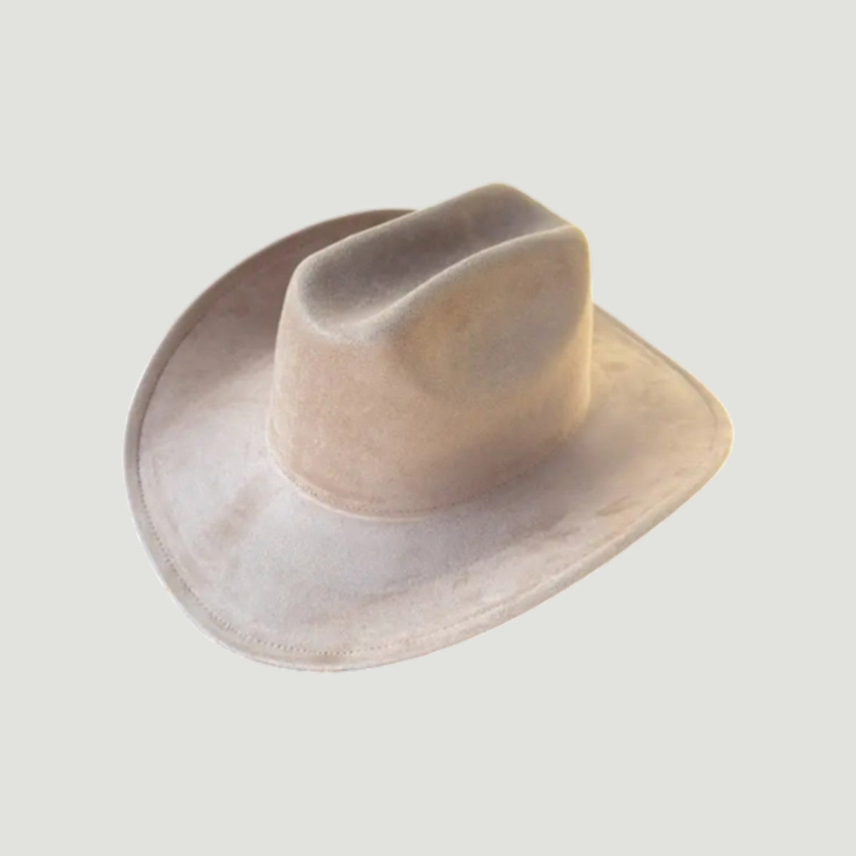 Vegan Suede Cattleman Hat B