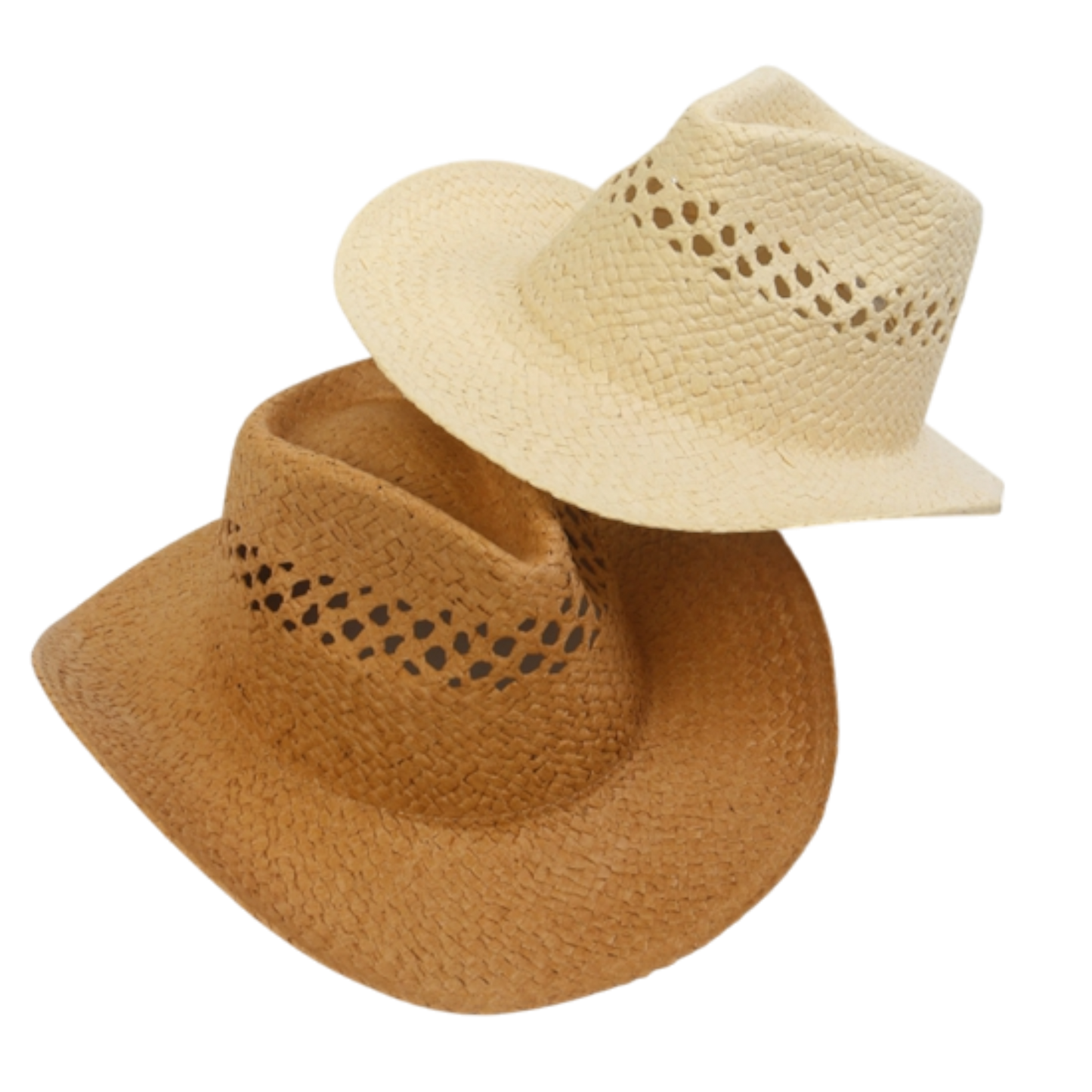 Open Weave Straw Cowboy Hat