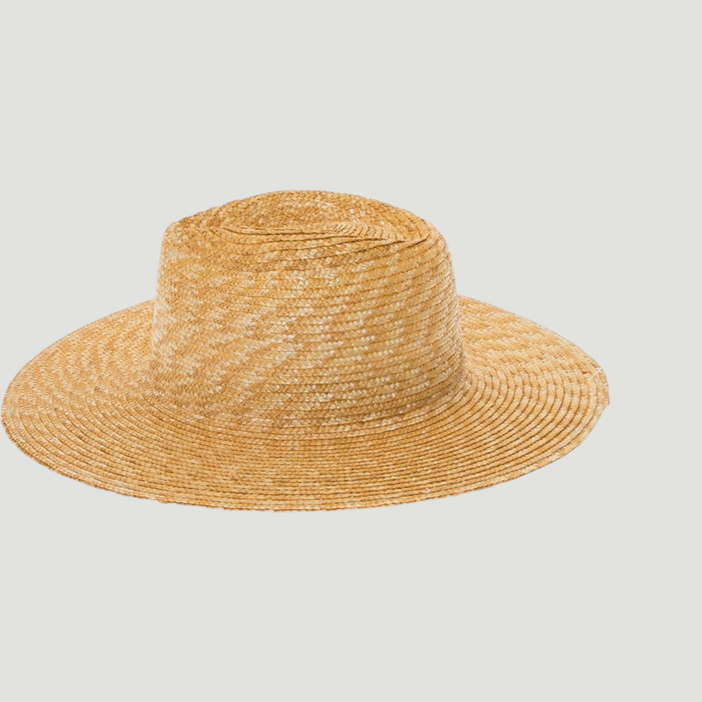 Wheat Straw Rancher Hat, Flat Brim, UPF 50+