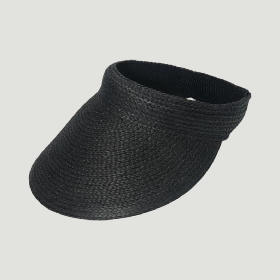Raffia Wide Brim Sun Visor