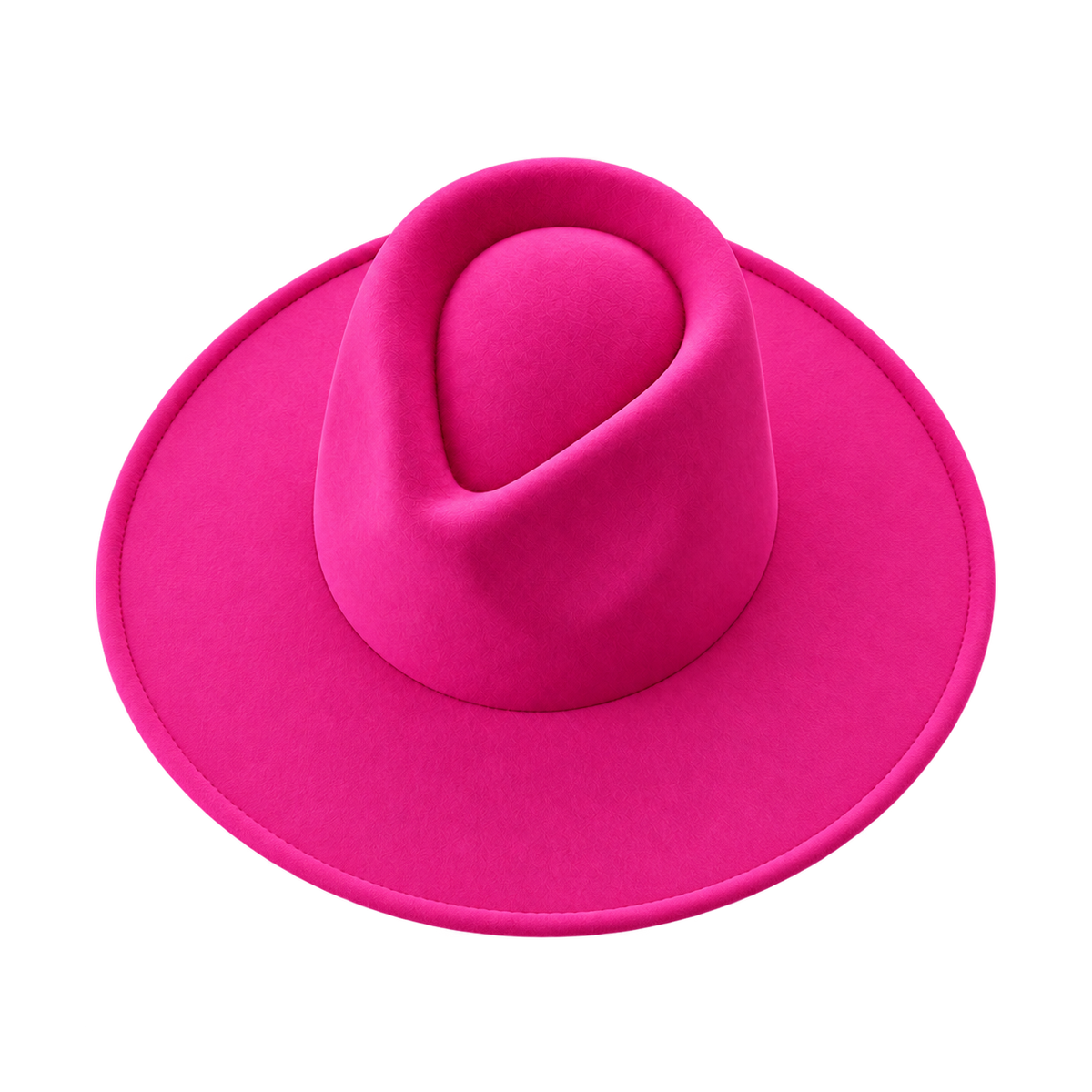Vegan Felt Wide Brim Rancher Hat in Faux Felt