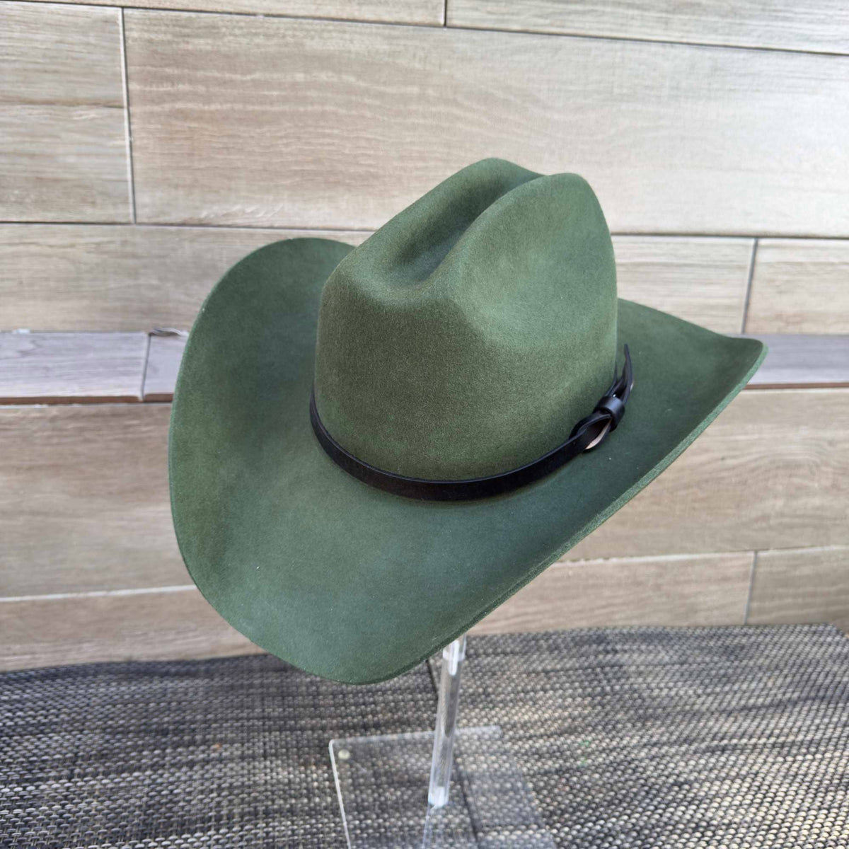 Australian Wool Cattleman Cowboy Hat with Leather Belt