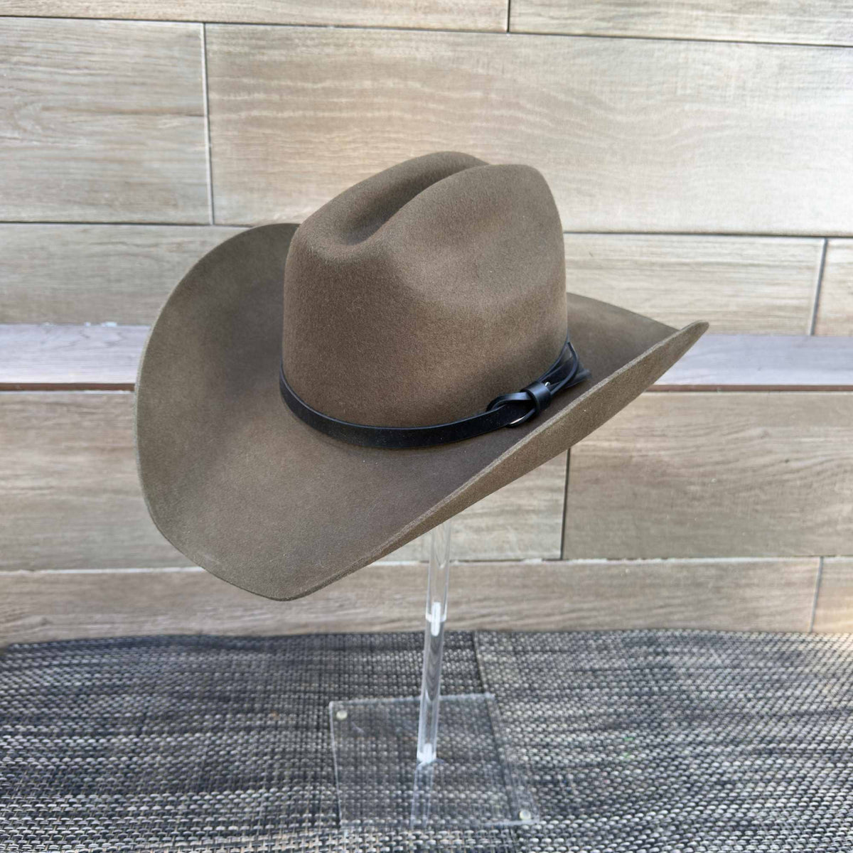 Australian Wool Cattleman Cowboy Hat with Leather Belt
