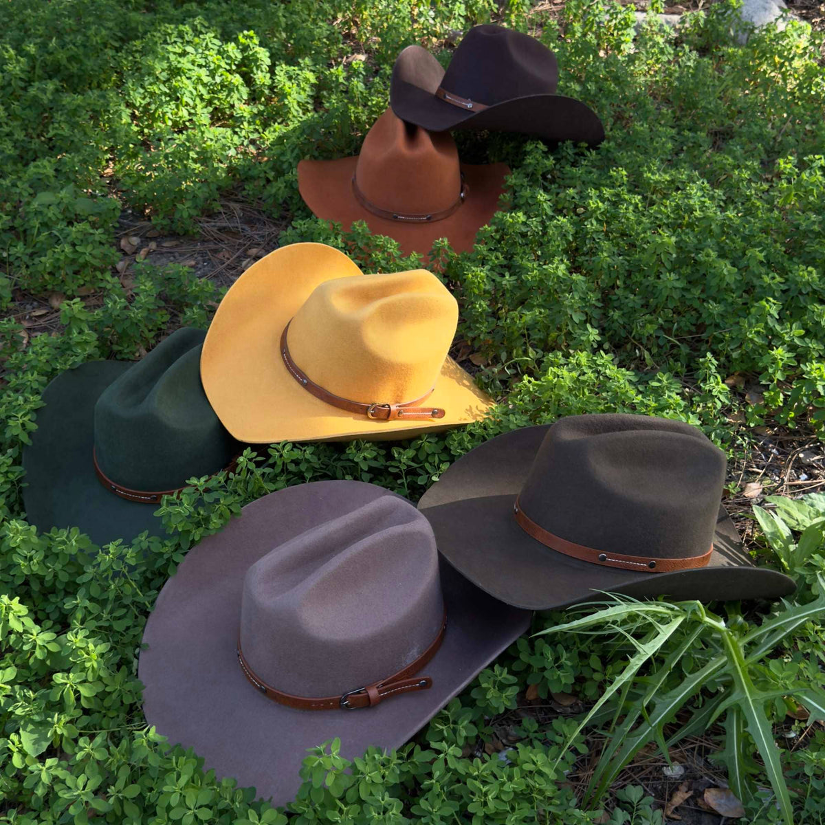 Premium Australian Wool Cowboy Hat with a Leather Belt