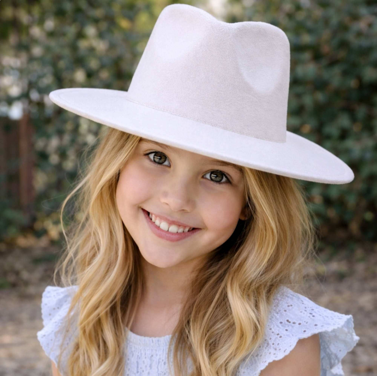 Kids XS Vegan Felt Wide Brim Rancher Hat