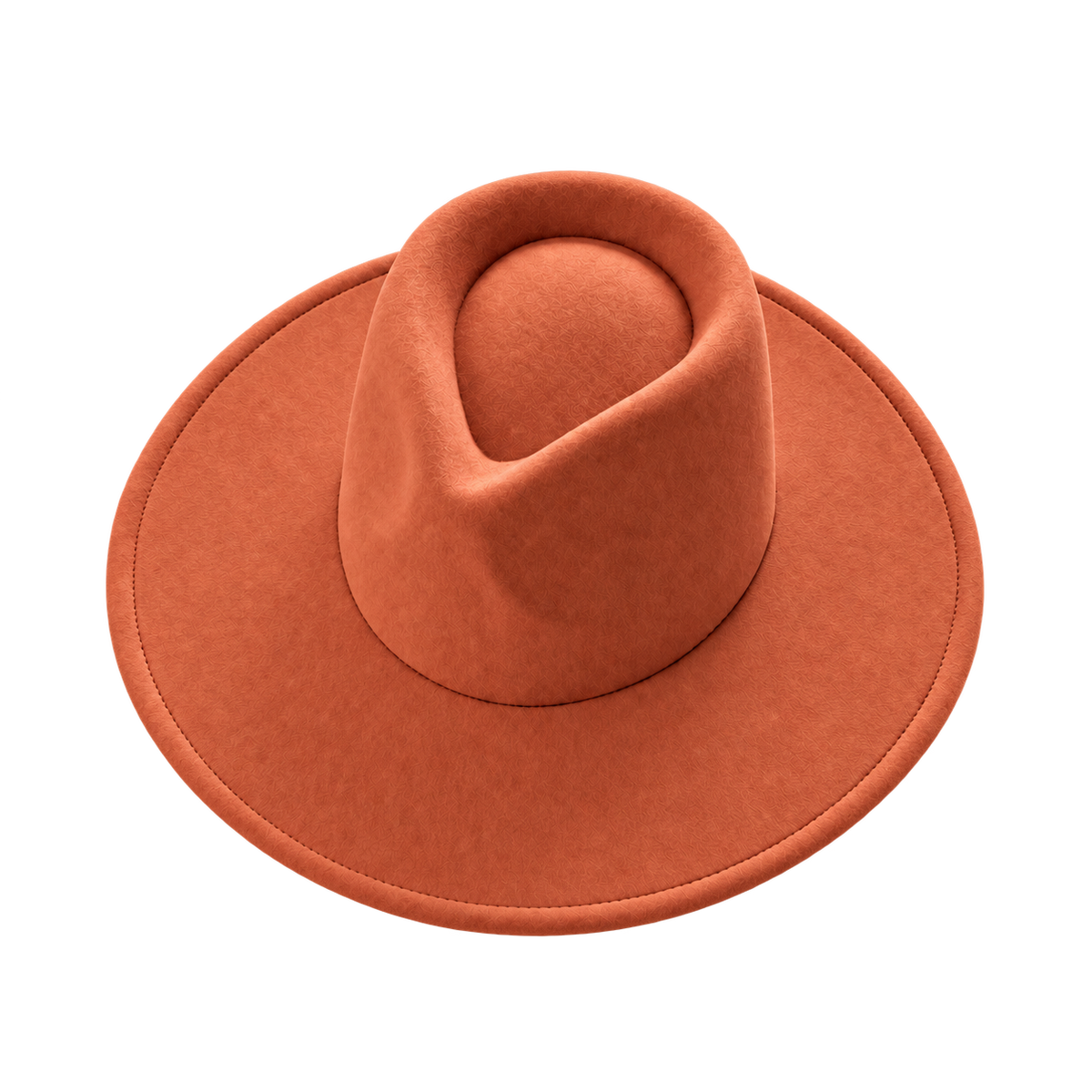 Vegan Felt Wide Brim Rancher Hat in Faux Felt