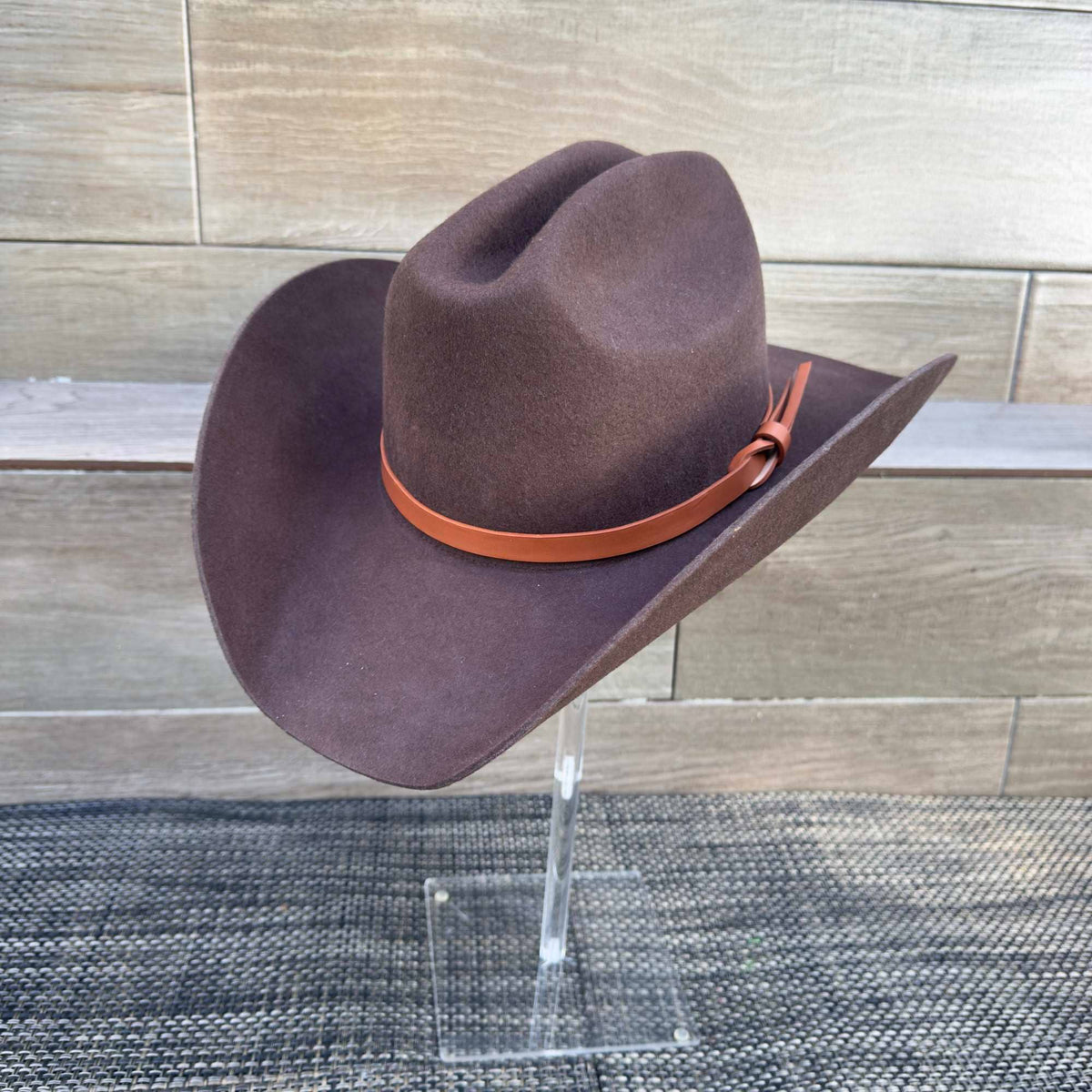 Australian Wool Cattleman Cowboy Hat with Leather Belt