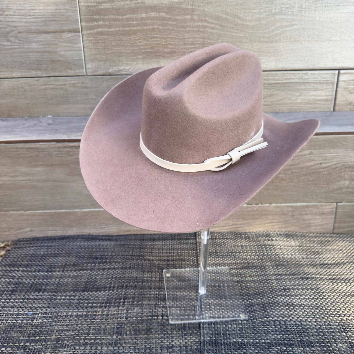 Australian Wool Cattleman Cowboy Hat with Leather Belt