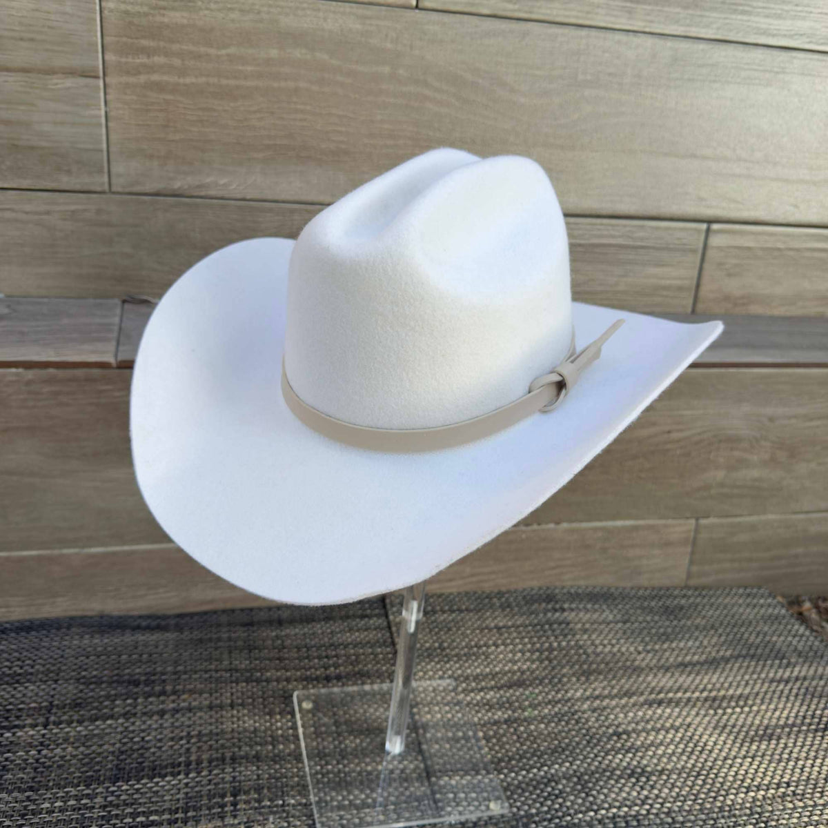 Australian Wool Cattleman Cowboy Hat with Leather Belt