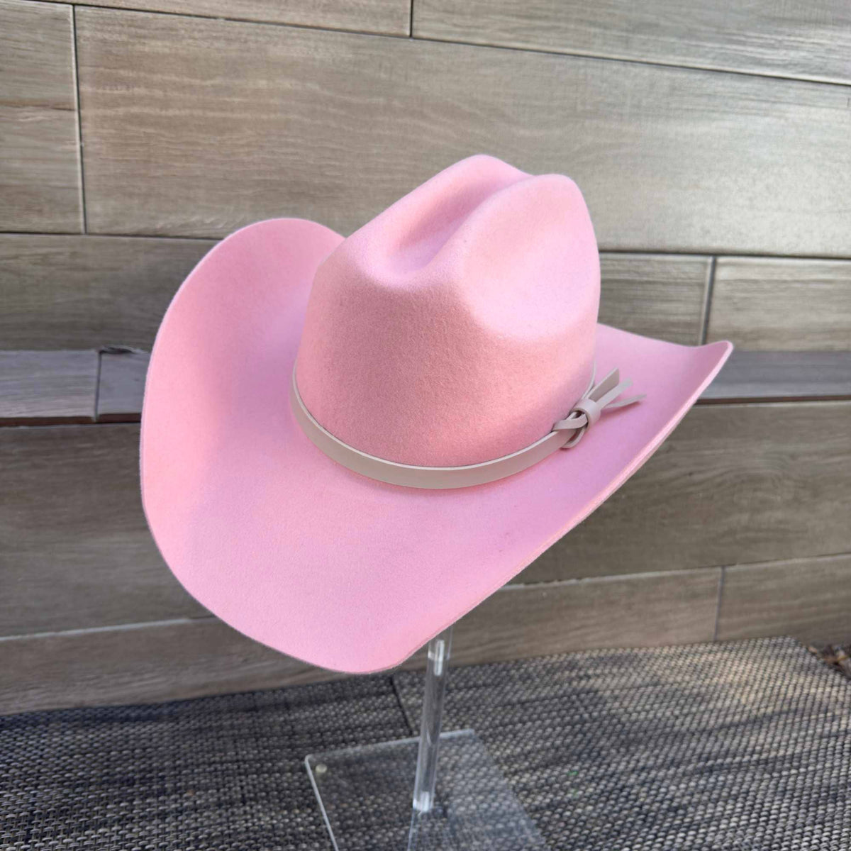 Australian Wool Cattleman Cowboy Hat with Leather Belt