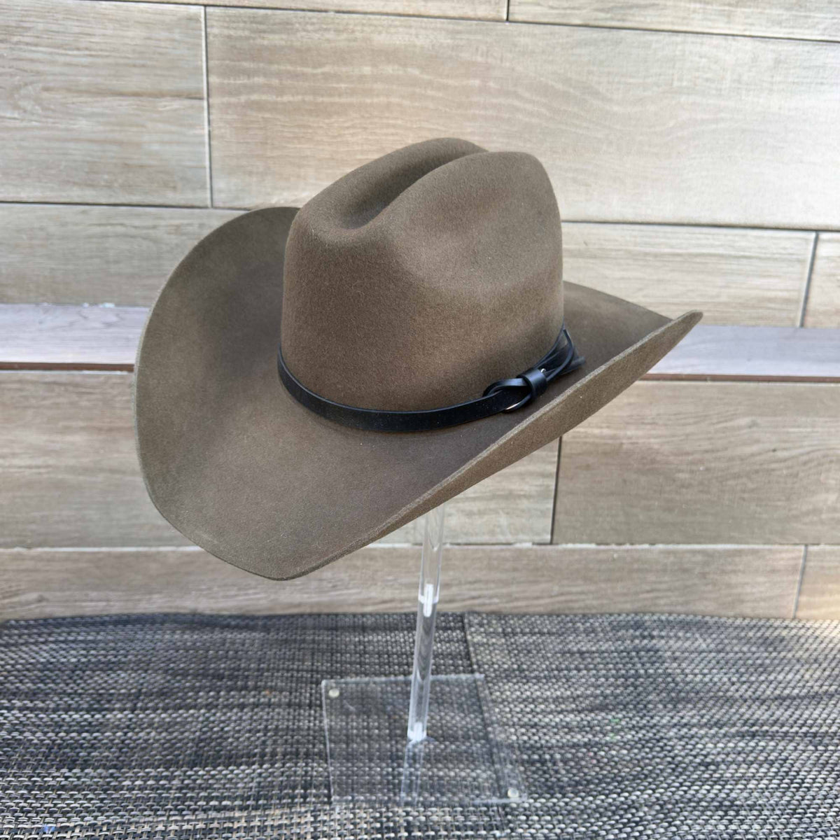 Australian Wool Cattleman Cowboy Hat with Leather Belt