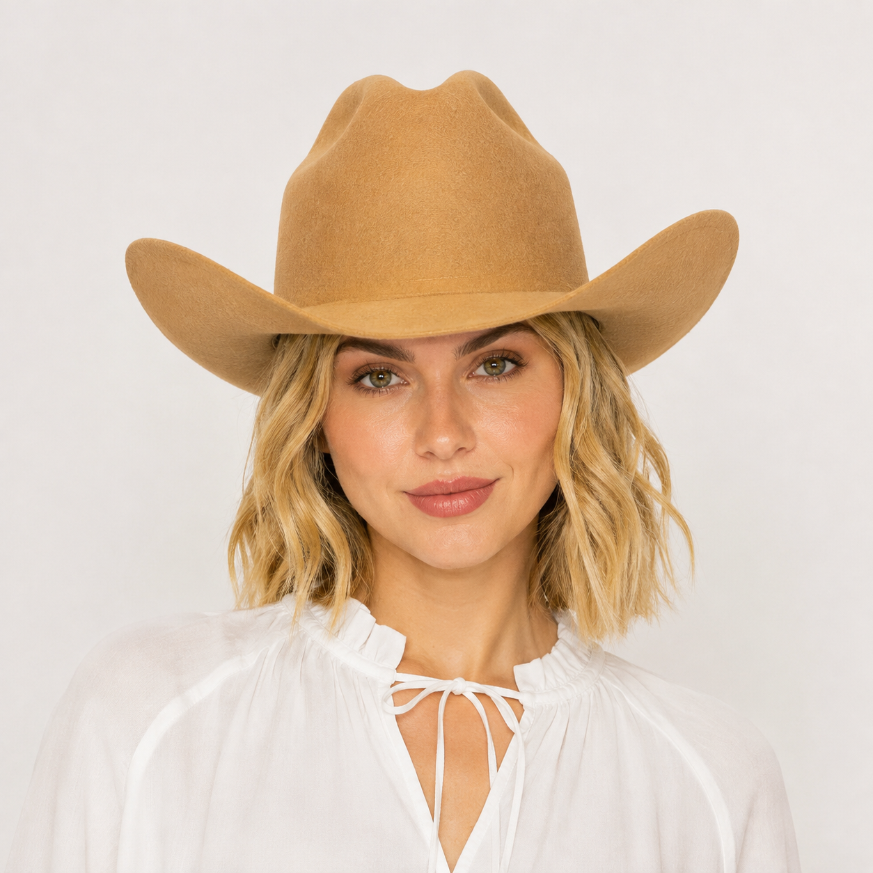 Women’s 100% Australian Wool Cattleman Cowboy Hat – Wide Brim