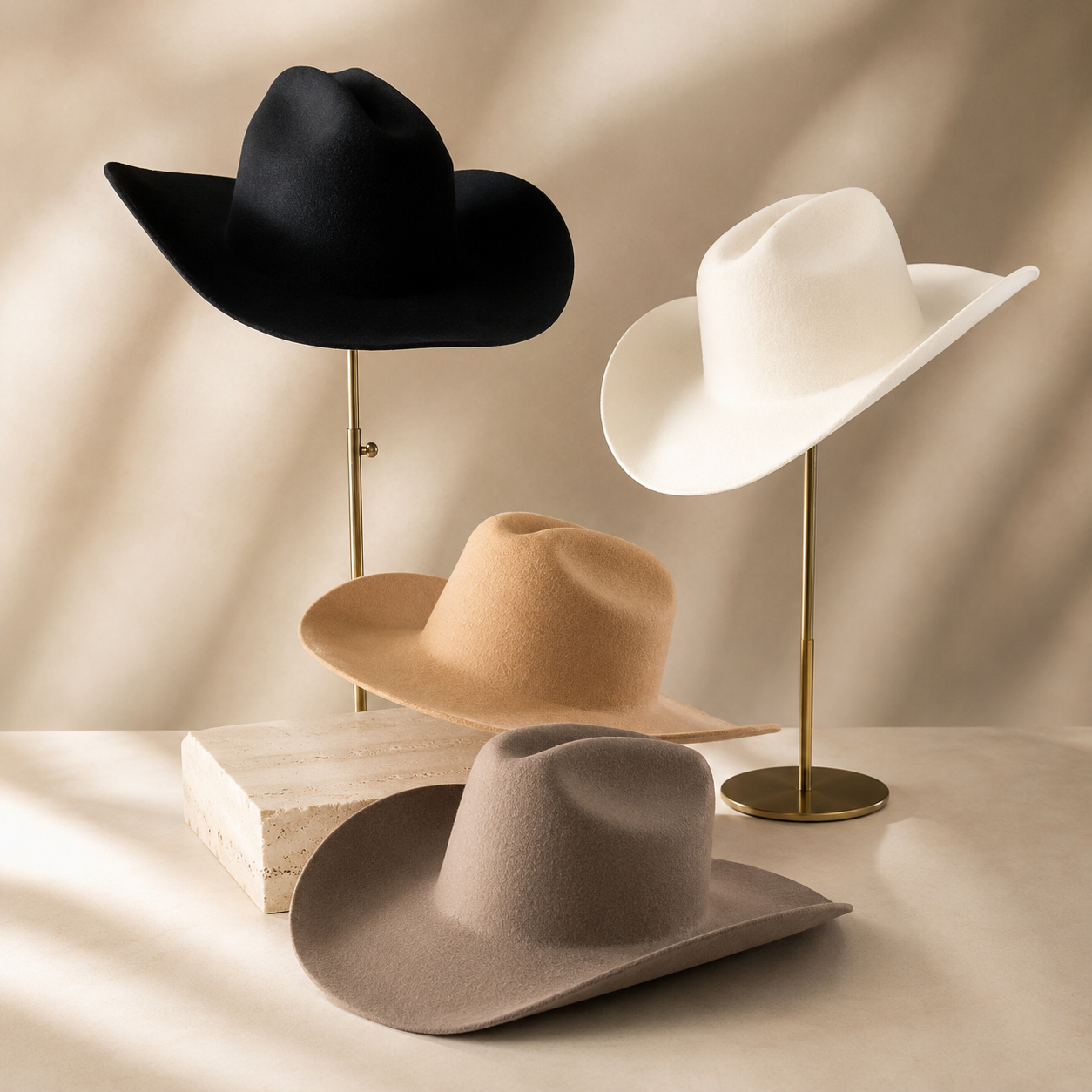 Women’s 100% Australian Wool Cattleman Cowboy Hat – Wide Brim