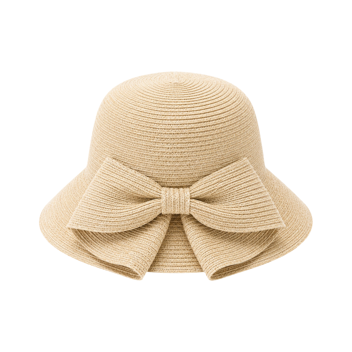 Packable Washable Sun Hat with Split Back Bow