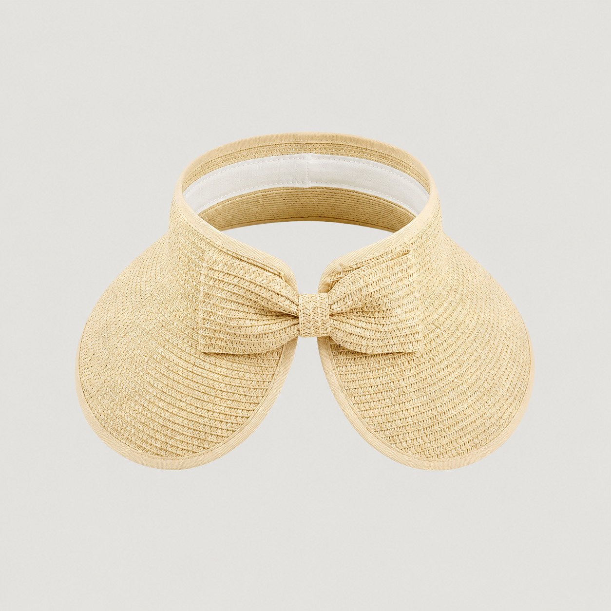 Packable Wide Brim Straw Sun Visor Hat for Women