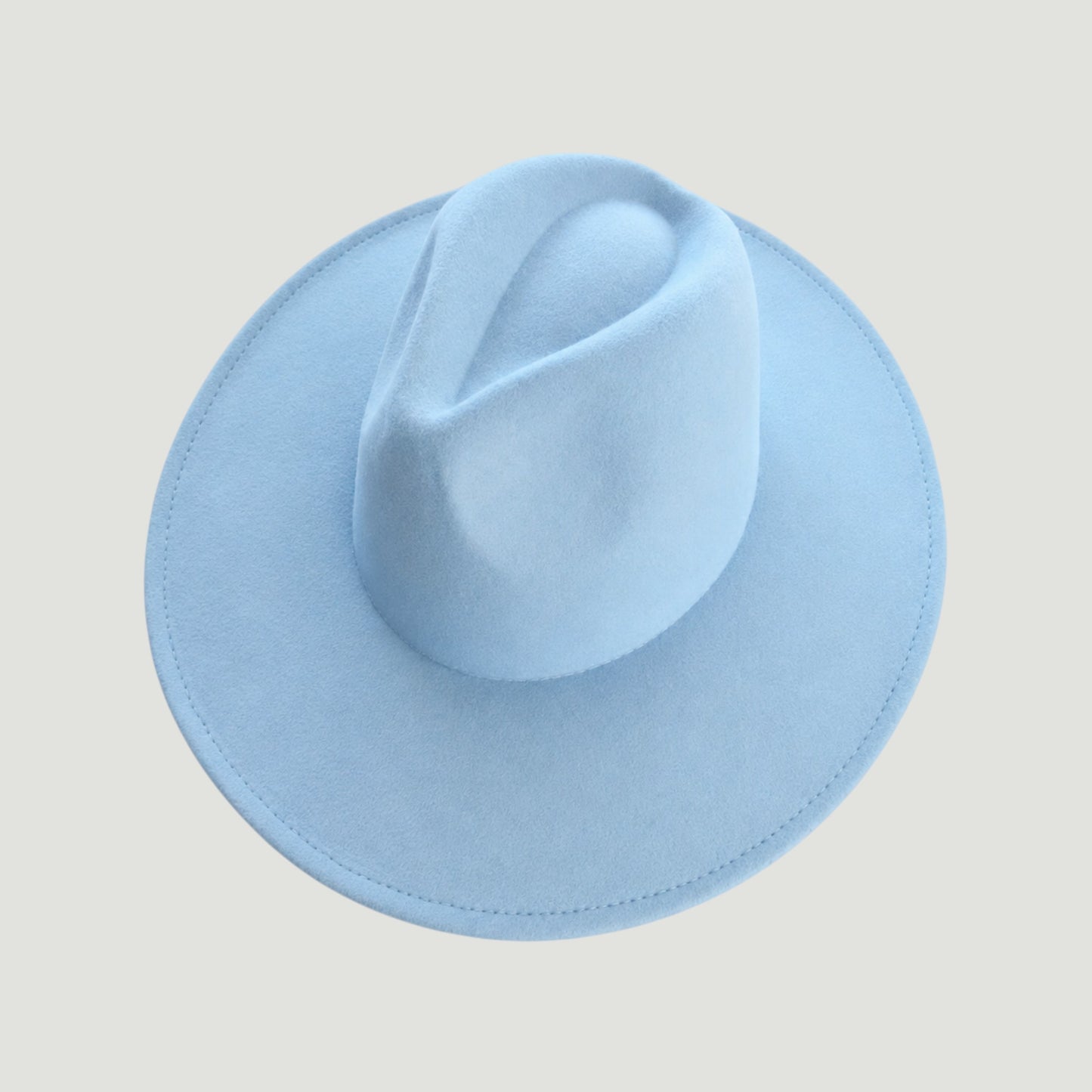 Vegan Felt Wide Brim Fedora Hat | 27 Colors | All-Season | SOLOVE