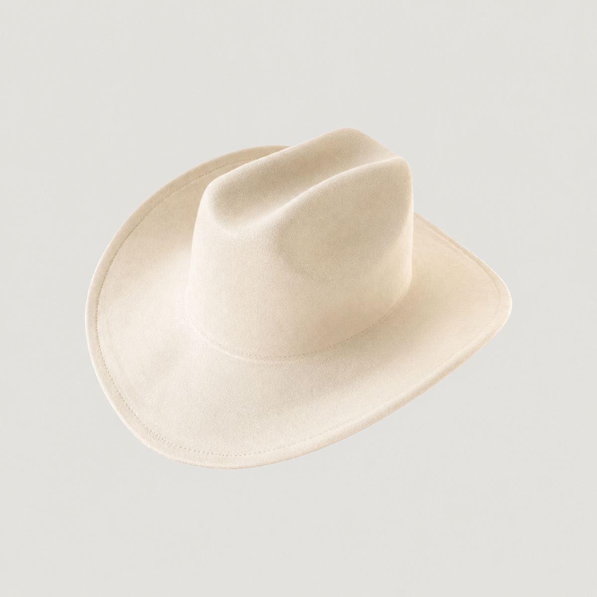 Vegan Suede Cattleman Hat B