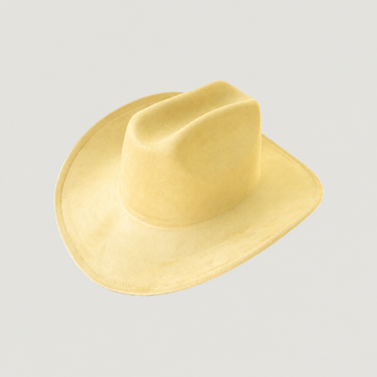 Vegan Suede Cattleman Hat B