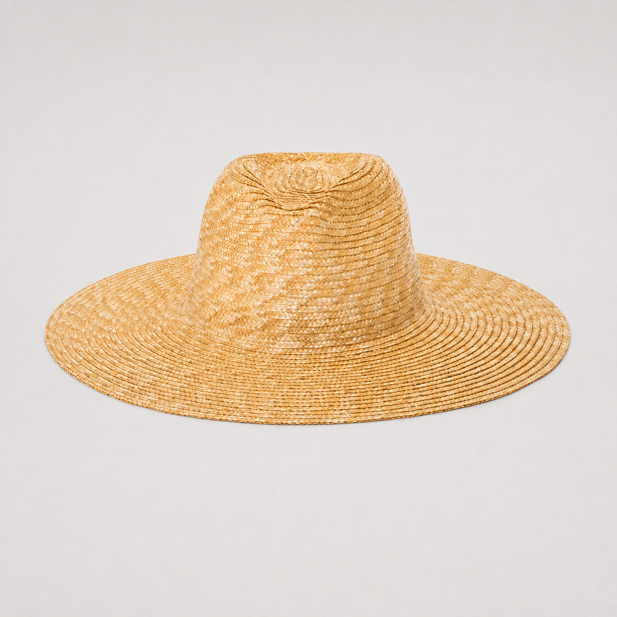 Wheat Straw Rancher Hat, Flat Brim, UPF 50+