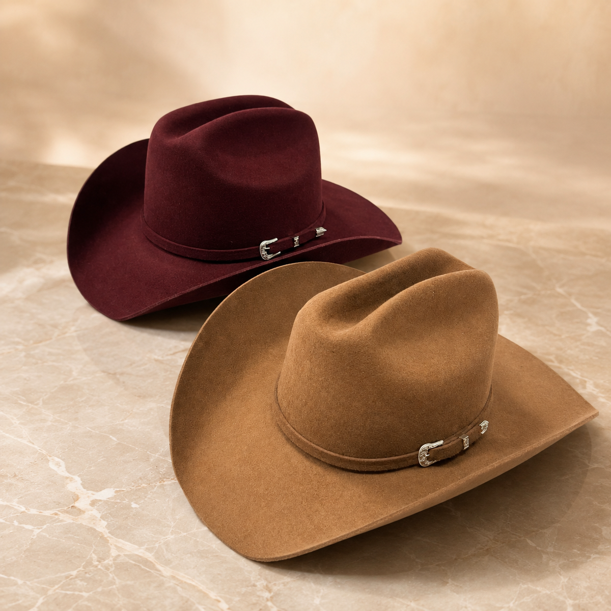 Belt Accent Cattleman Cowboy Hat, 100% Australian Wool – Women's | SOLOVE