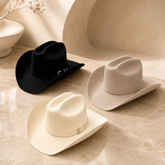 Belt Accent Cattleman Cowboy Hat, 100% Australian Wool – Women's | SOLOVE