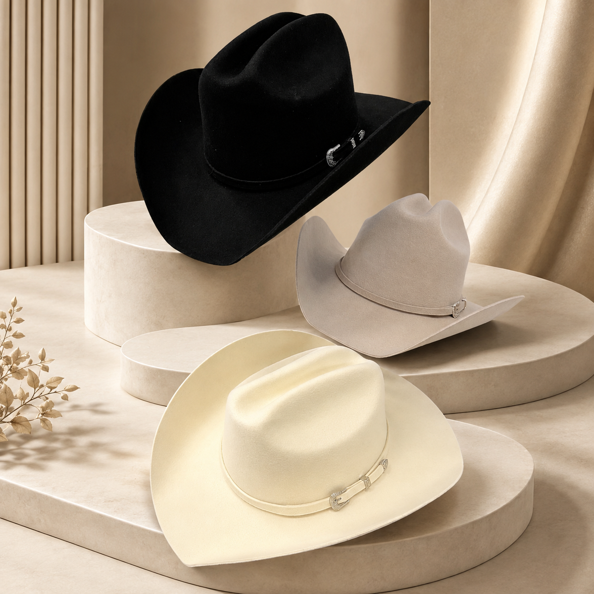 Belt Accent Cattleman Cowboy Hat, 100% Australian Wool – Women's | SOLOVE