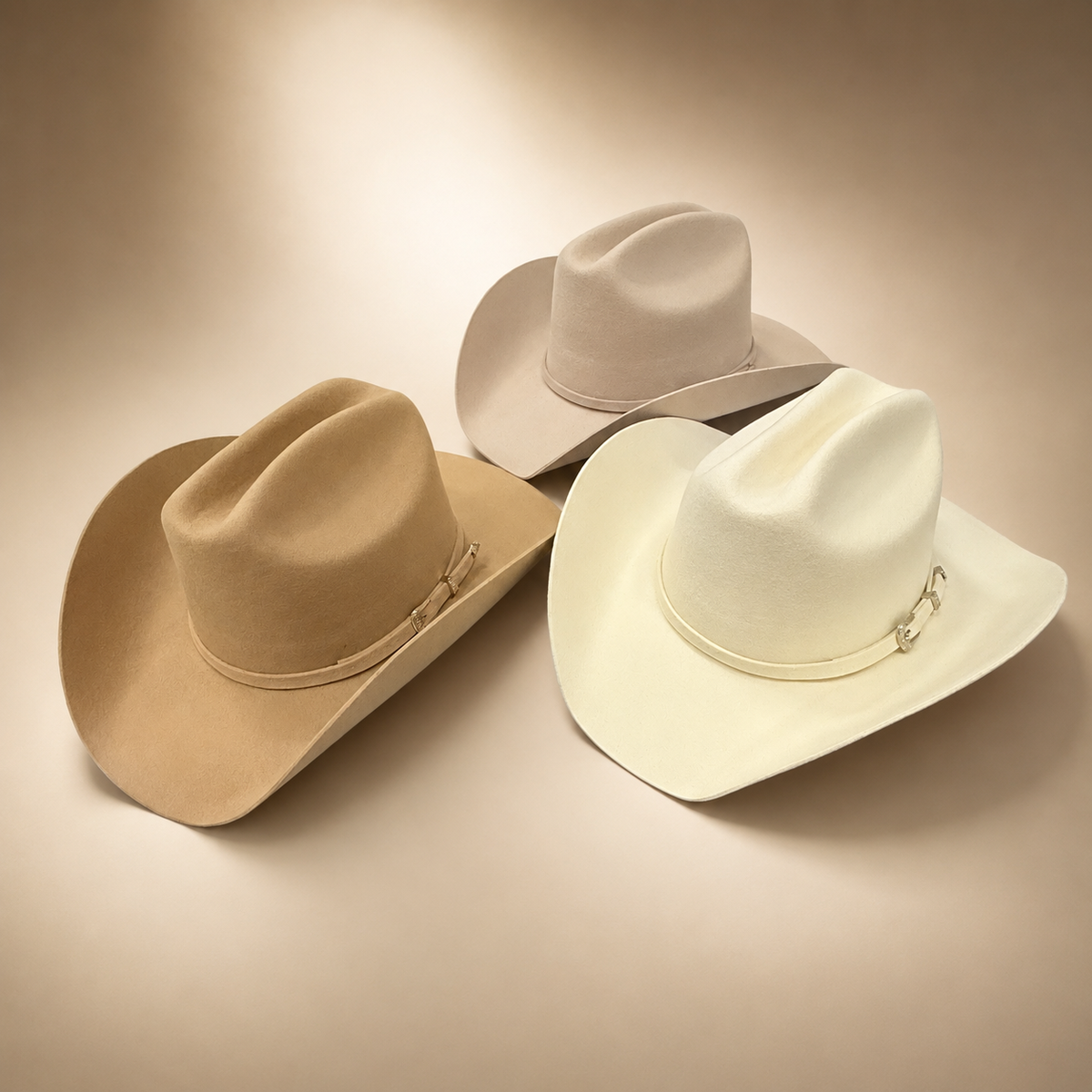 Belt Accent Cattleman Cowboy Hat - 100% Australian Wool