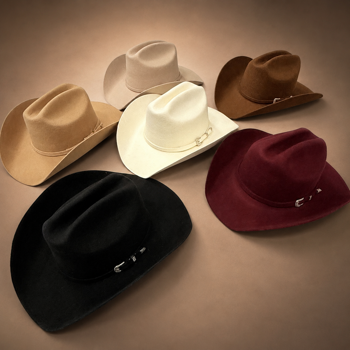 Belt Accent Cattleman Cowboy Hat - 100% Australian Wool