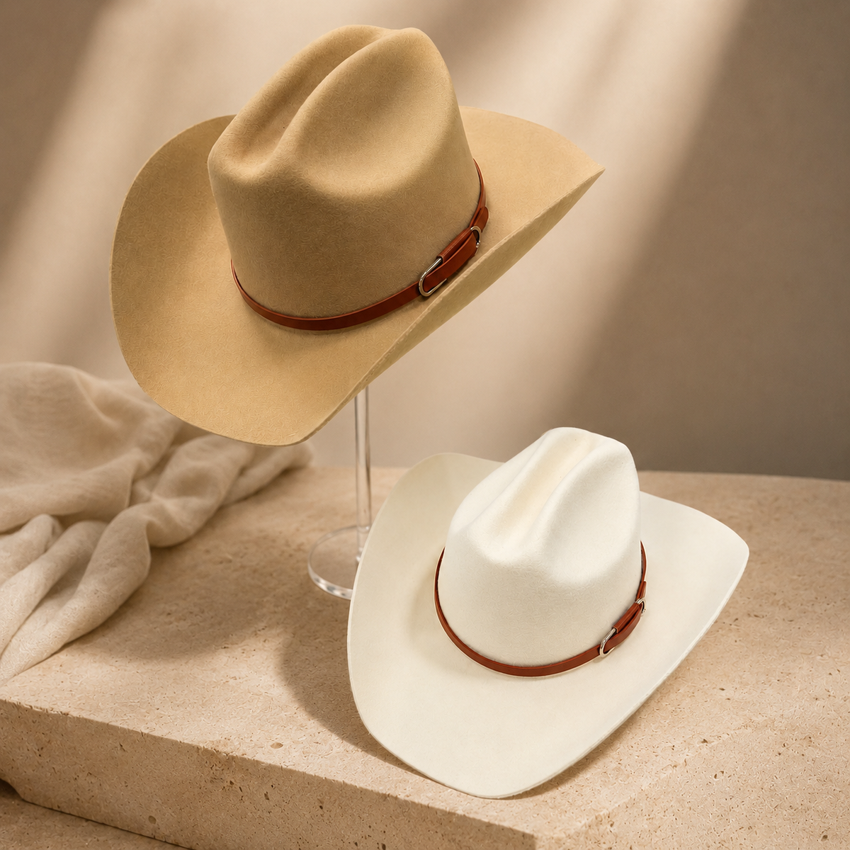 Australian Wool Cattleman Cowboy Hat with Leather Band – Women's | SOLOVE