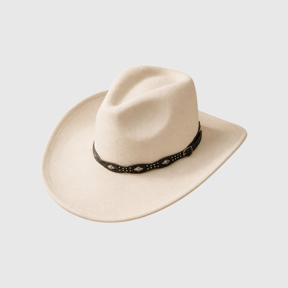Studded Concho Band Vegan Suede Western Fedora – Women's | SOLOVE