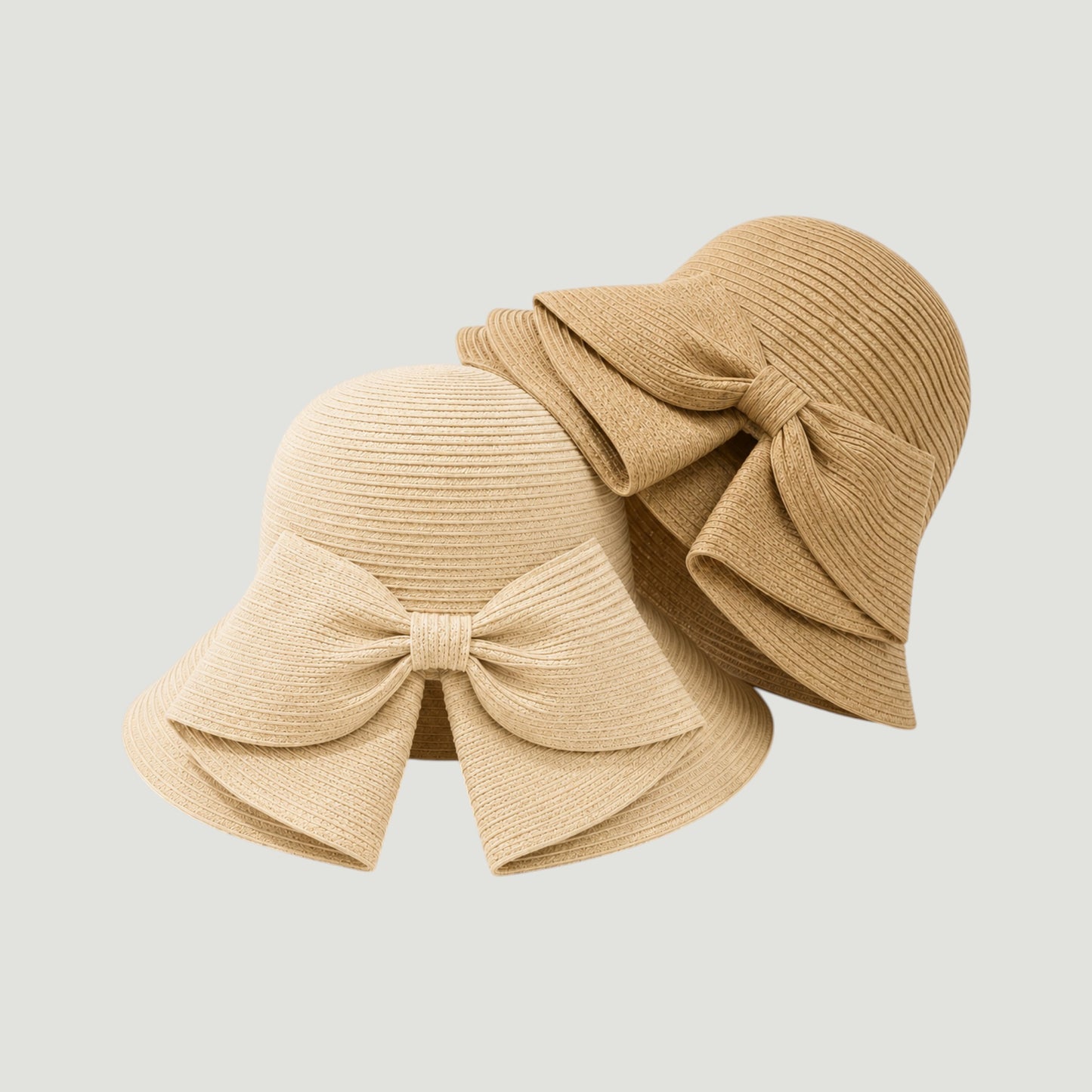 Packable Washable Sun Hat with Split Back Bow