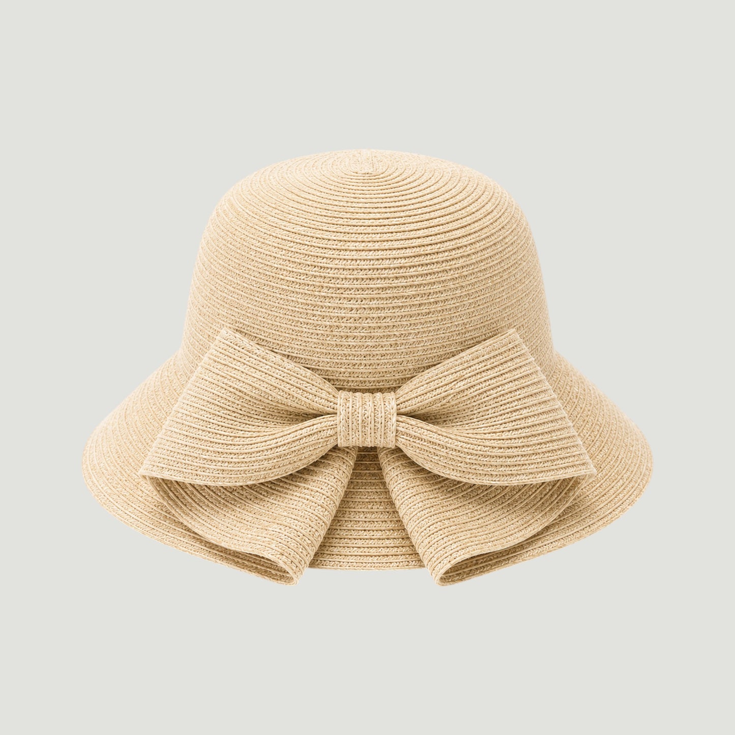 Packable Washable Sun Hat with Split Back Bow
