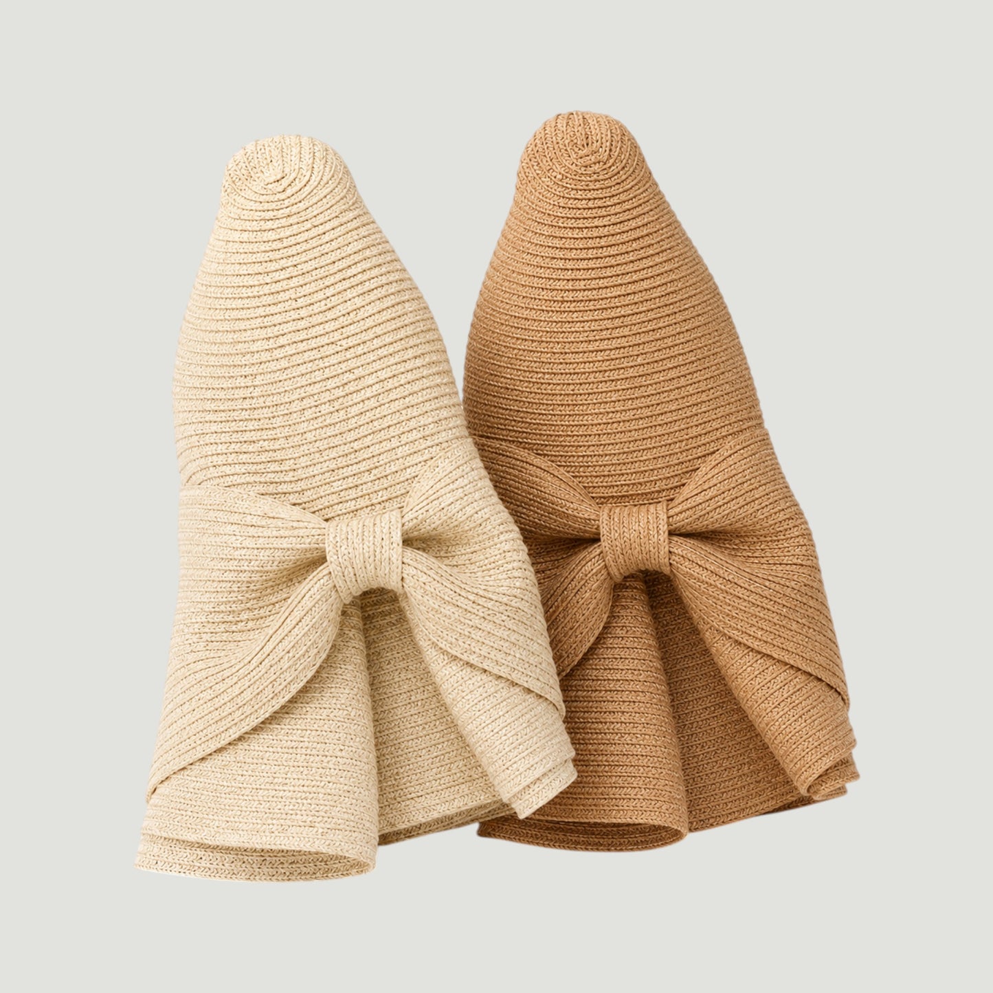 Packable Washable Sun Hat with Split Back Bow