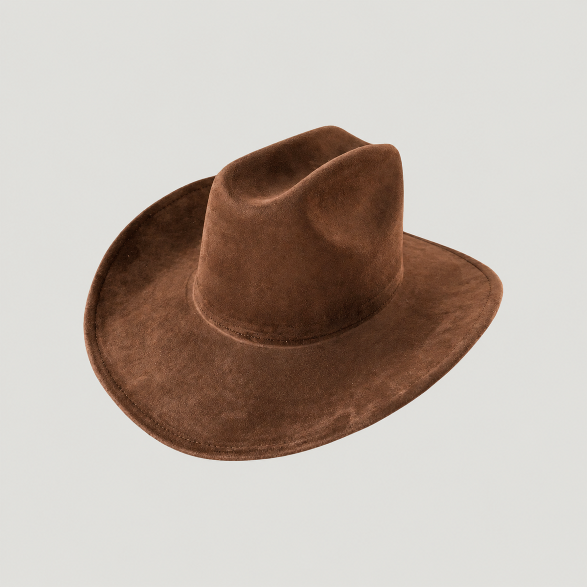 Vegan Suede Cattleman Hat B