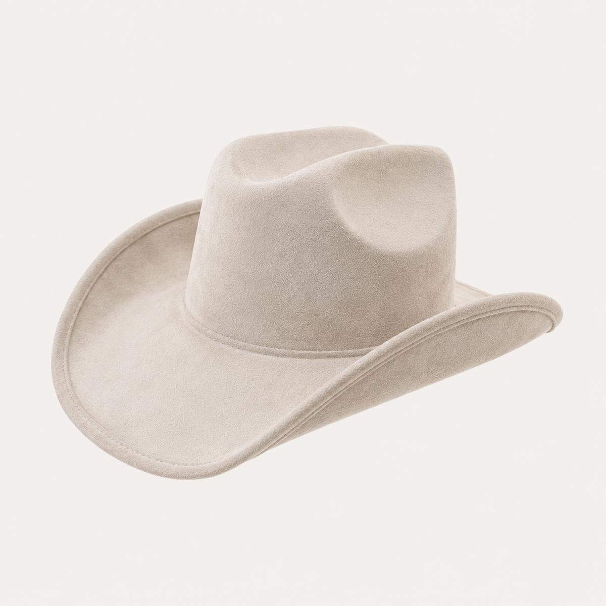 Vegan Suede Cattleman Hat B