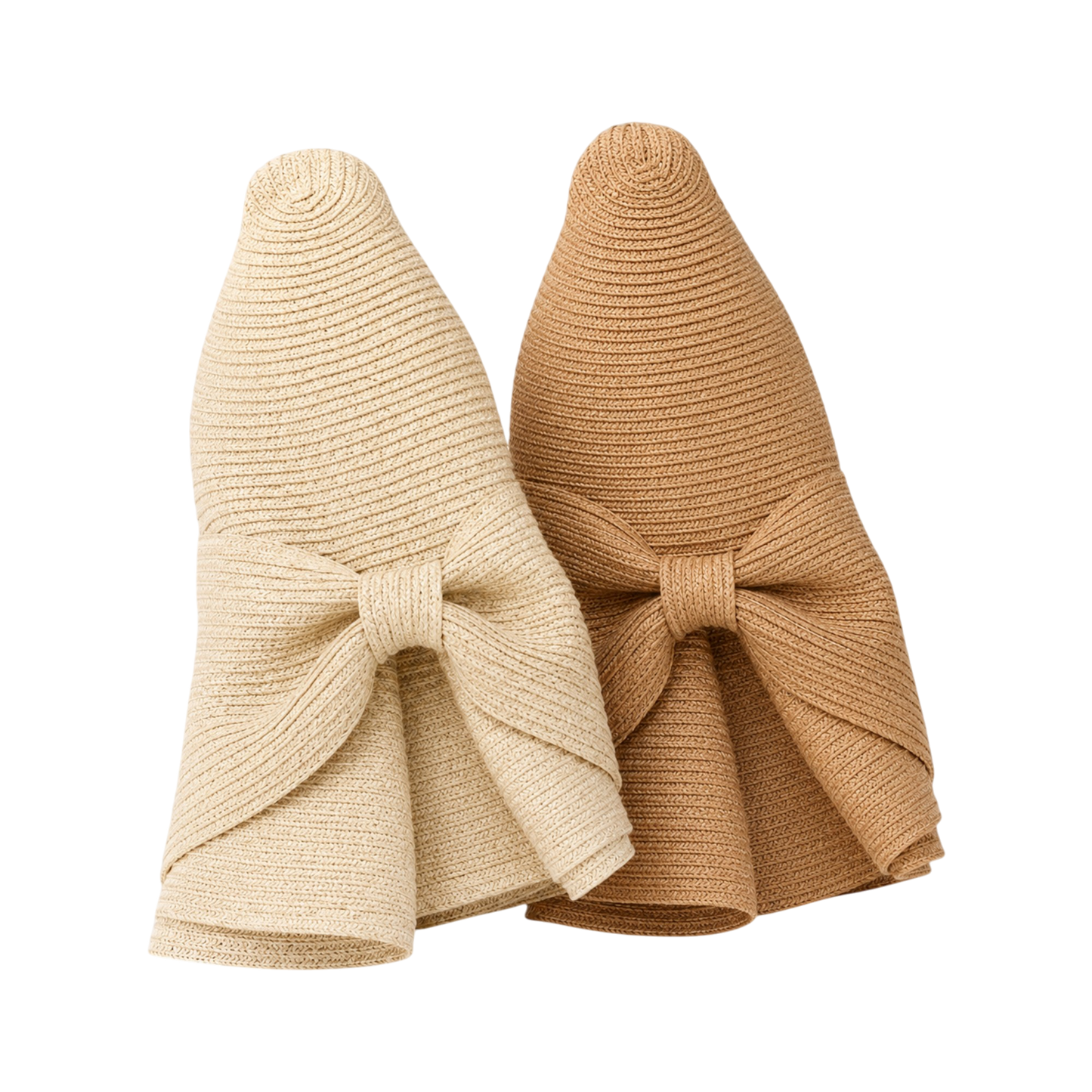 Packable Washable Sun Hat with Split Back Bow