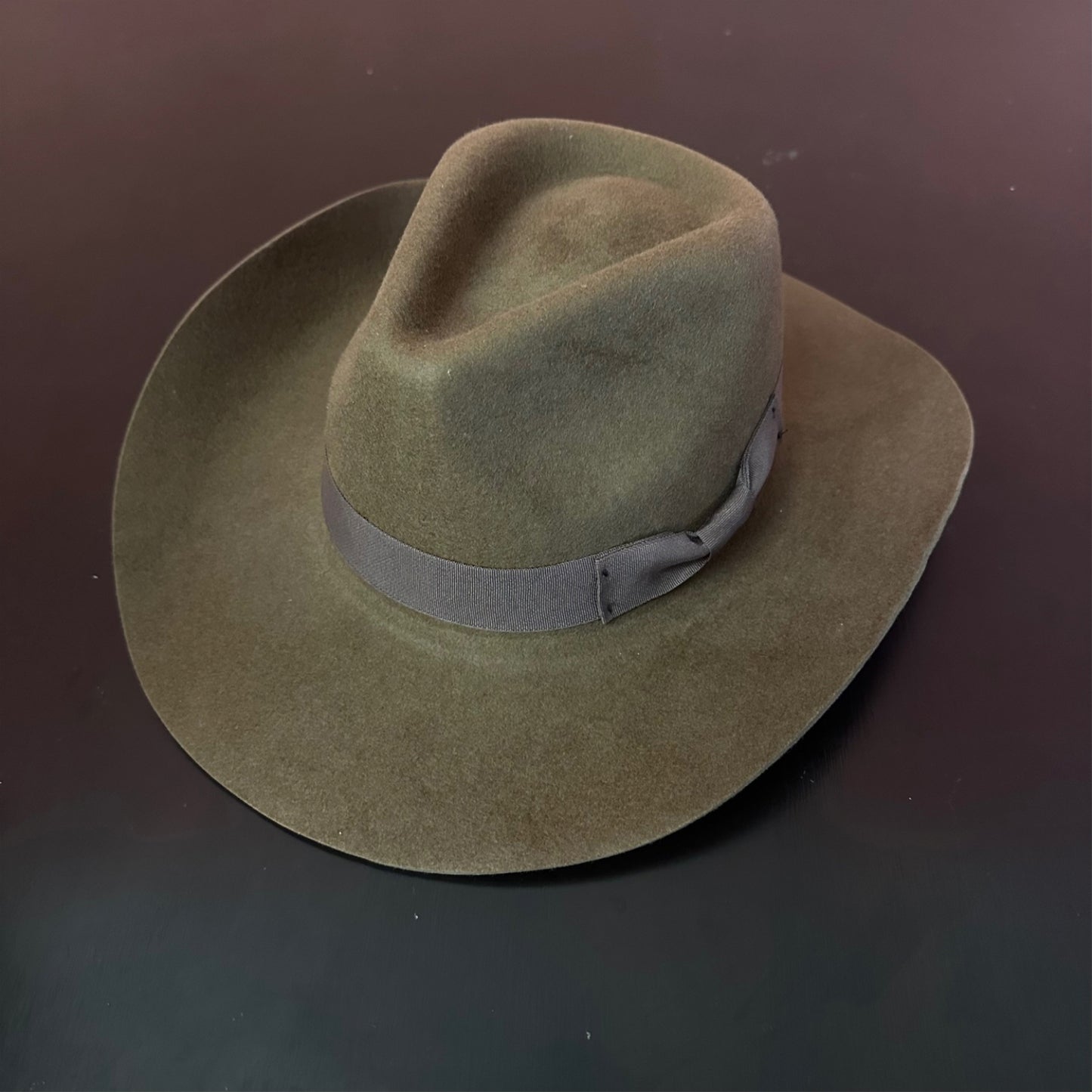 WOOL RANCHER COWBOY  HAT W/ RIBBON