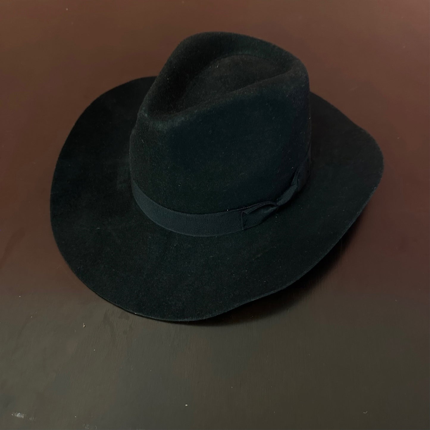 WOOL RANCHER COWBOY  HAT W/ RIBBON