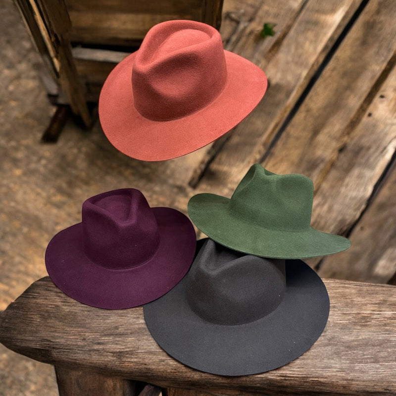 Austrian Wool Rancher Hat – Women's Wide Brim Western | SOLOVE