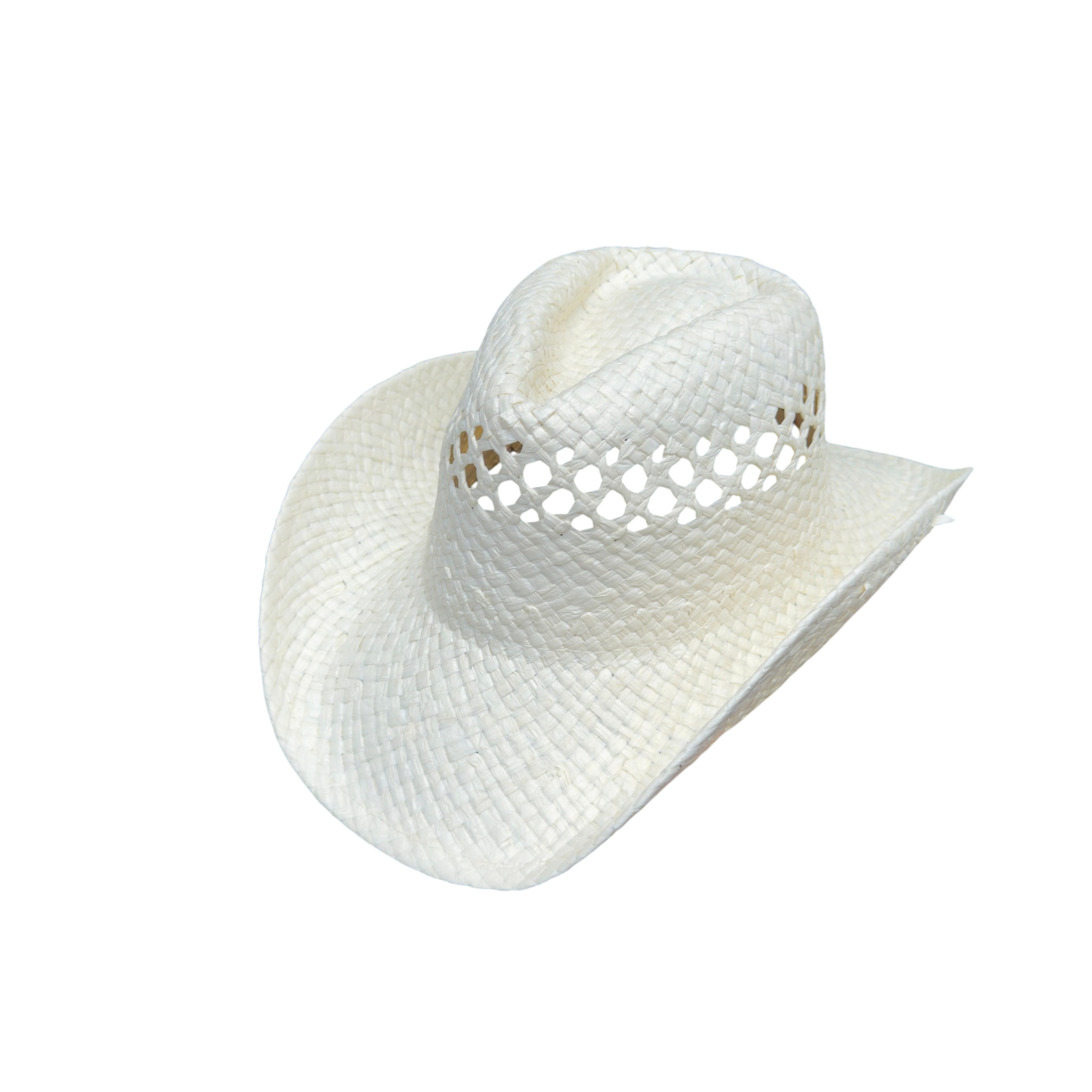 Open Weave Straw Cowboy Hat